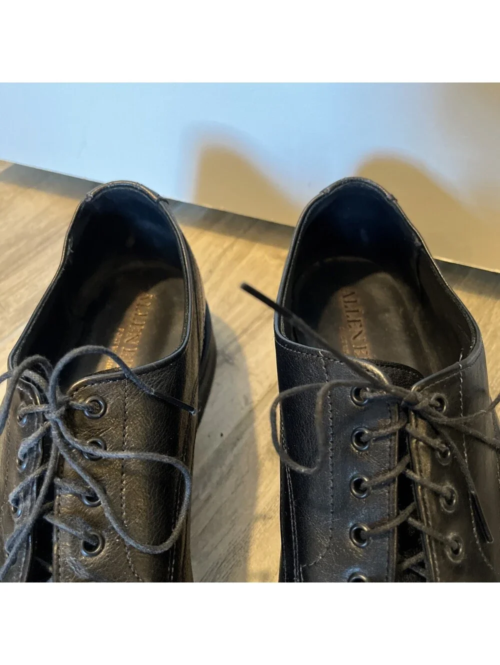 ALLEN EDMONDS CYRUS MENS BLACK DRESS OXFORD SHOES SIZE 12D VGC